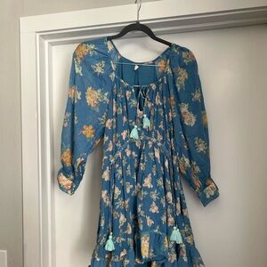 Free People Camella floral print mini dres
